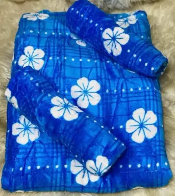 Voile fleuri wax bleu rose rouge