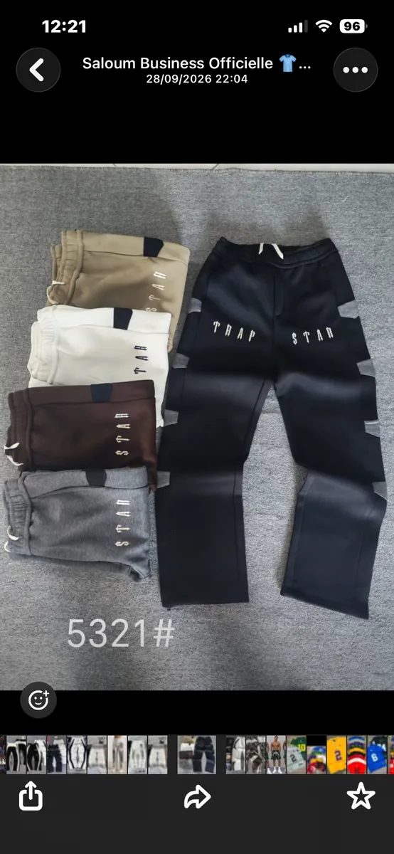 Pantalon jogging cargo homme