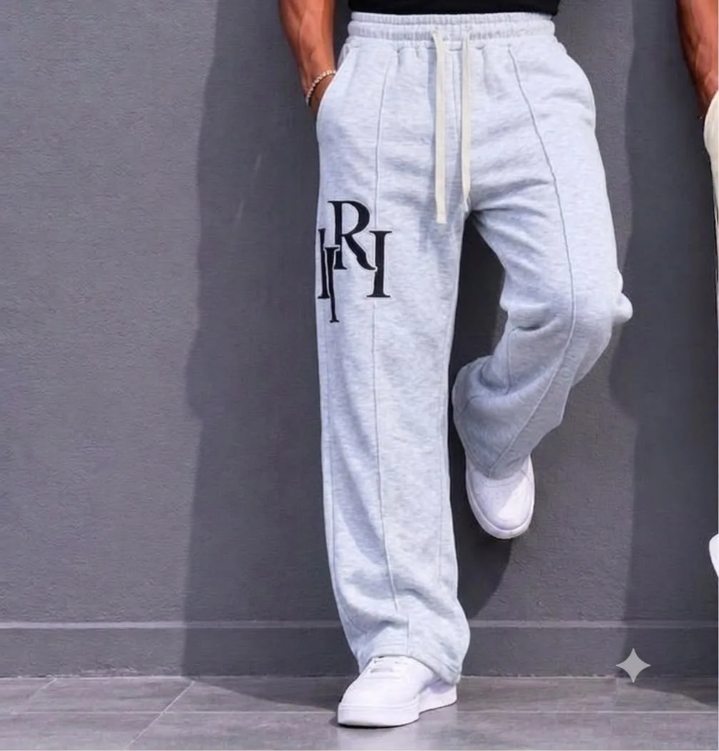 Pantalon jogging RI noir gris écru — photo 2