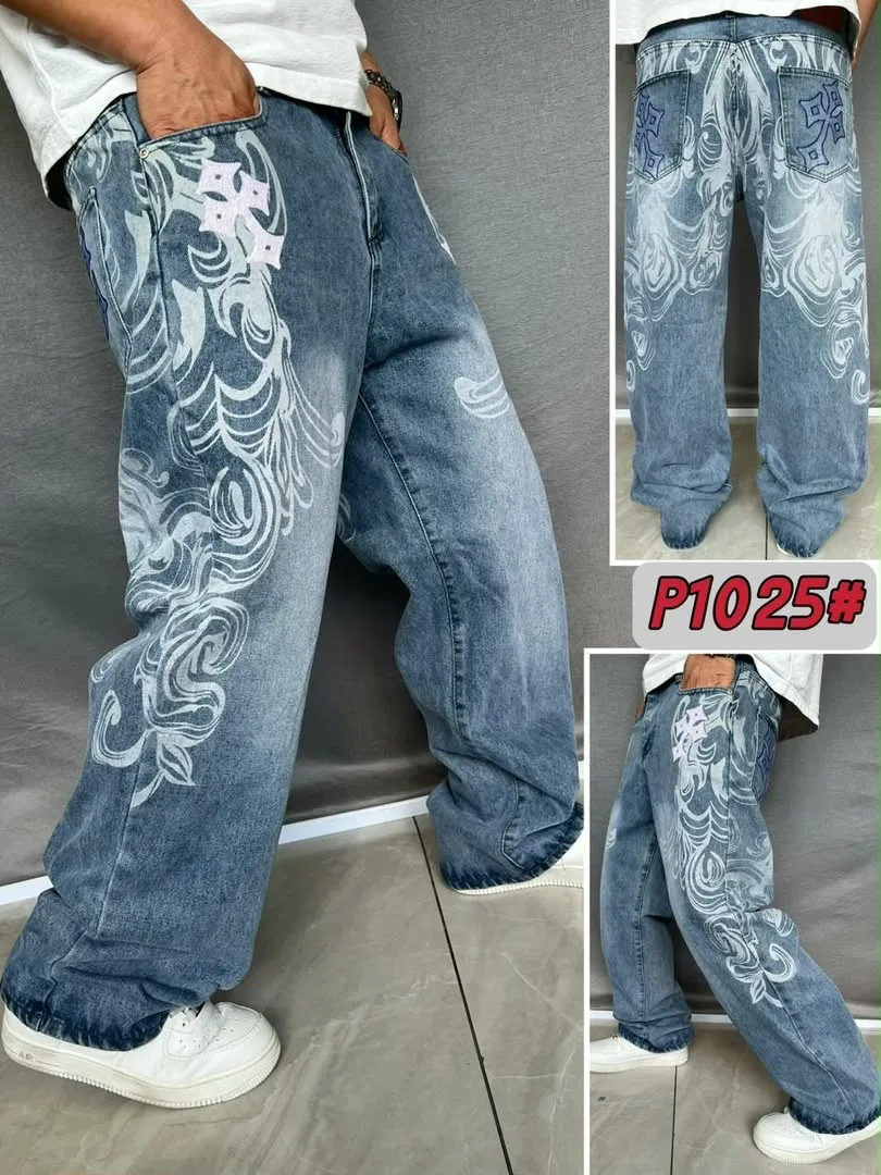 Jean loose cross blanc détails — photo 4