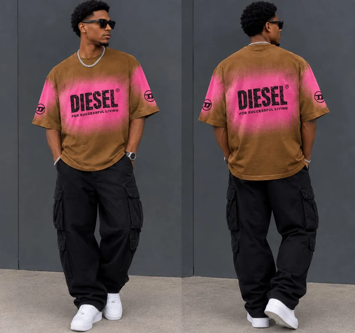 T-shirt graphique oversized urban — photo 2