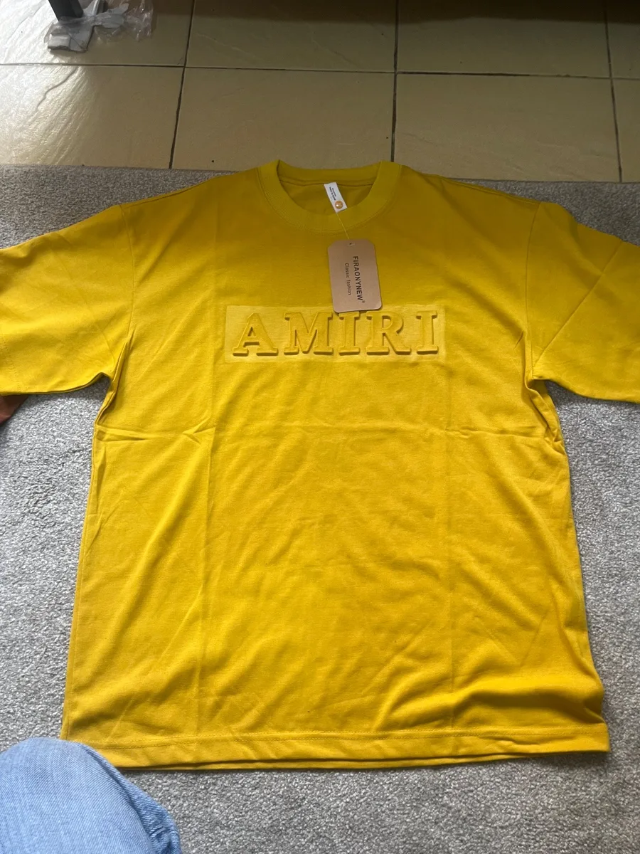 T-shirt graphique jaune oversize