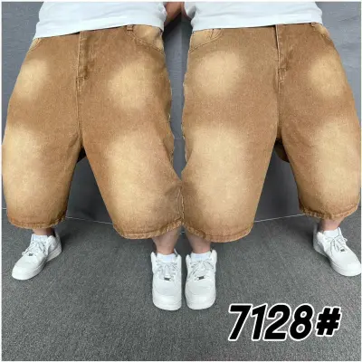 Short denim café vintage homme