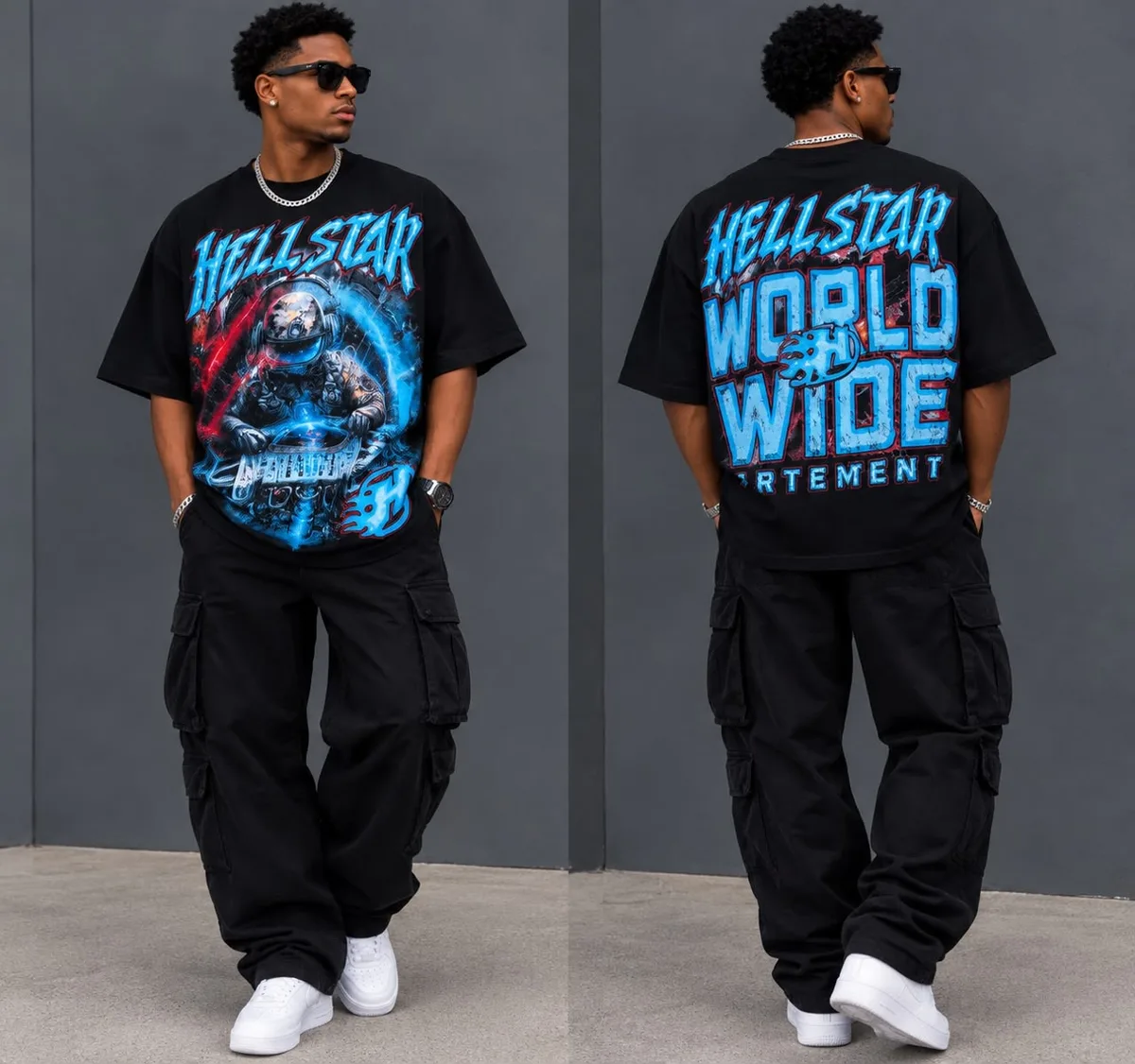 T-shirt graphique oversized urban — photo 3