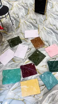 Lot de foulards imprimés multicolores