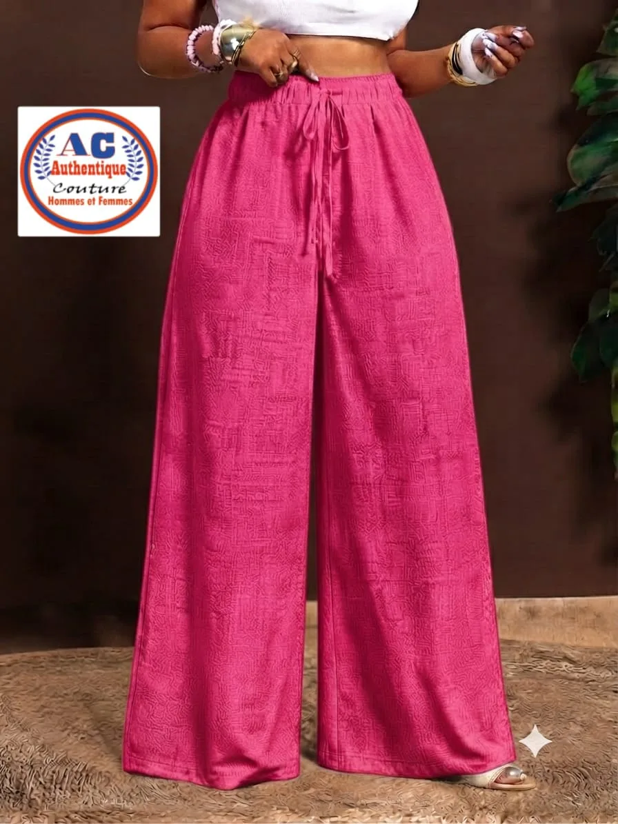 Pantalon large blanc lin femme — photo 2