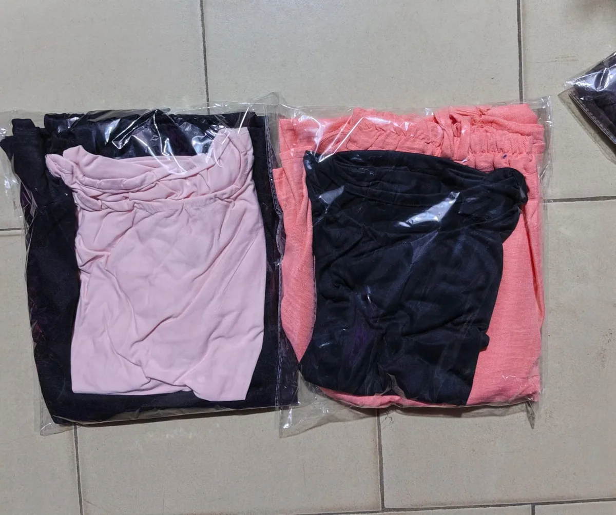 Ensemble femme boubou rose et bordeaux — photo 2