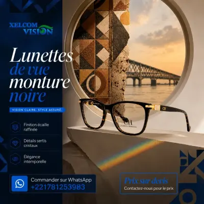Lunettes de vue monture noire