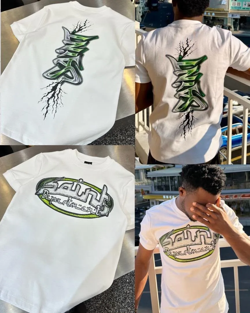 T-shirt graphique oversize homme — photo 4