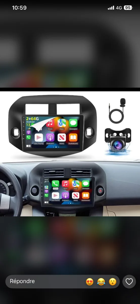 Autoradio tactile écran mirrorlink