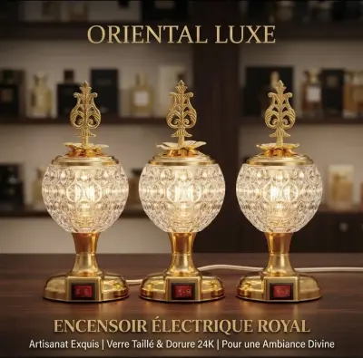 Encensoir électrique royal verre taillé