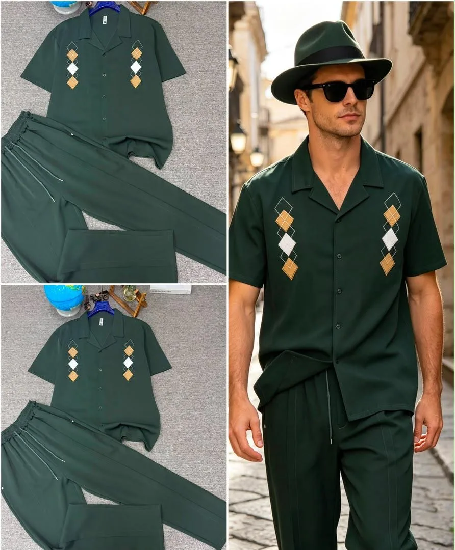 Ensemble chemise losanges — photo 3