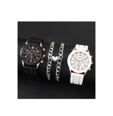 Coffret montres et bracelets chaîne.