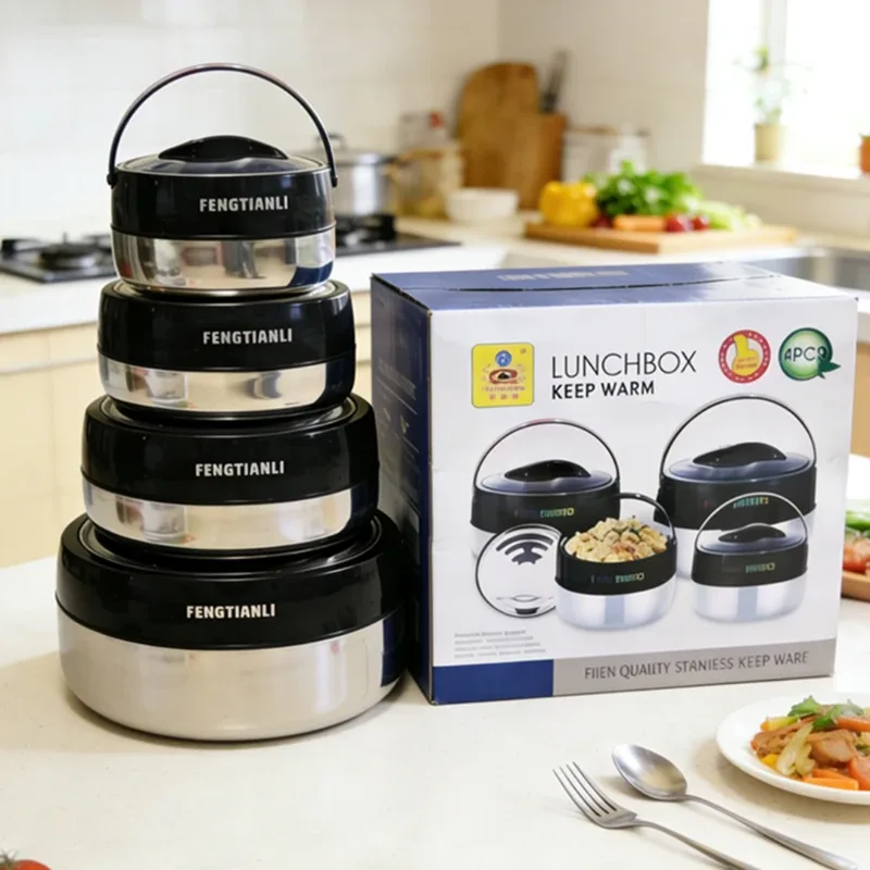 Set de 9 casseroles inox avec couvercles