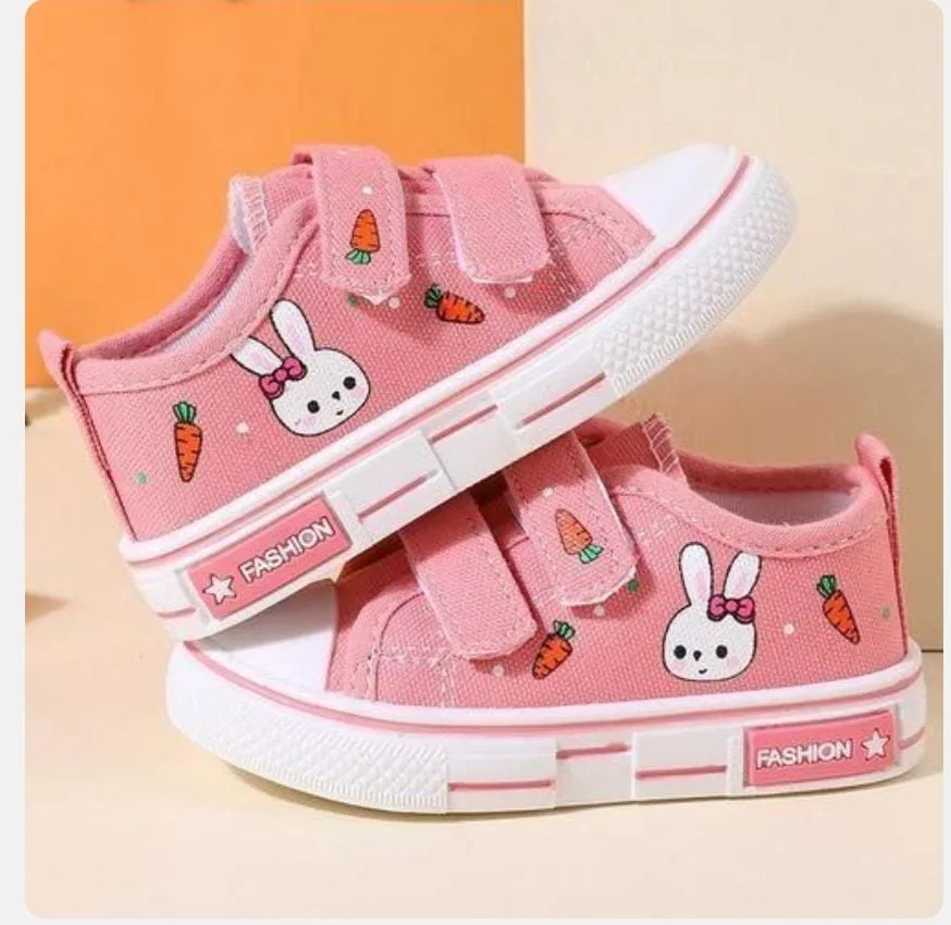 Sneakers enfant noir motif lapin — photo 2
