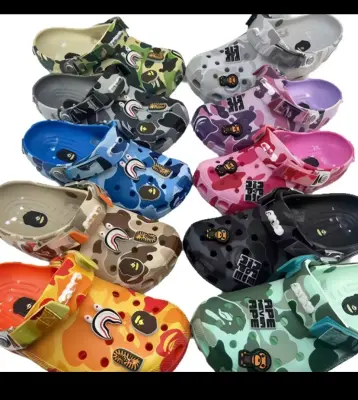 Sandales clogs colorées motifs fantaisie